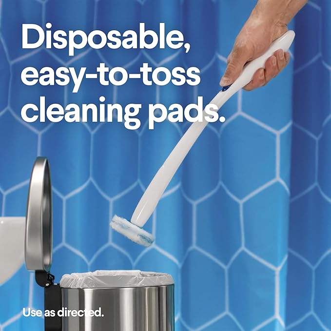 Clorox ToiletWand Disposable Toilet Cleaner Refills, 30 Count, Kills 99.9% of Germs and Viruses, Touch-Free Toilet Cleaning, Original Scent