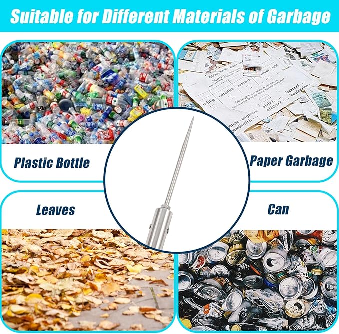 Trash Pickup Tool,48Inch Trash Picker Upper Grabber High-Duty Stainless Steels Tip Lightweight & Reinforcement Garbage Debris Nabber Litter Picker Grabber Durability Reacher Yard Stick