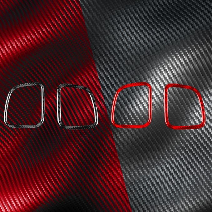 Real Carbon Fiber Trim for Cadillac CTS Accessories | for 2008 2009 2010 2011 2012 2013 Dashboard Air Vent Sticker Interior Thick Overlay Decal