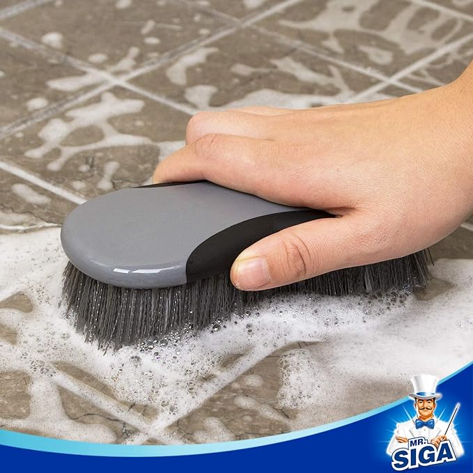 MR.SIGA Multi Purpose Heavy Duty Scrub Brush - Pack of 2 | Strong bristles with effective scrubbing power, ideal for kitchen, bathroom, shower and everyday household cleaning.