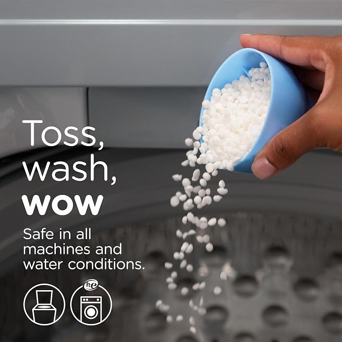 Downy Light Laundry_Scent Booster Beads, Ocean Mist Scent, 30.1 OZ, In-wash fabric beads designed to be gentle with a light boost of scent, No Heavy Perfumes (Pack of 4)