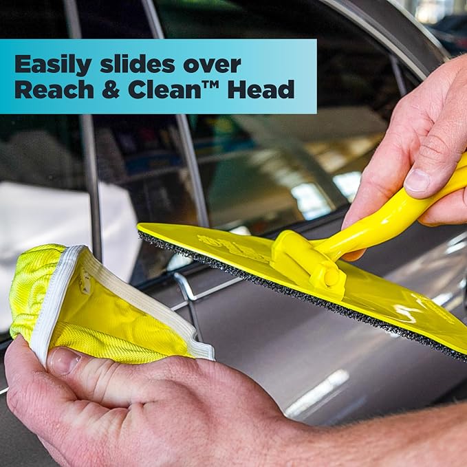 Invisible Glass 95183 Original Reach and Clean Tool Replacement Elastic Microfiber Bonnets, Pack of 3
