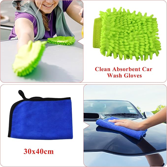 HANDY Tornado Air Cleaning Gun Powerful Air Blast for Dust & Dirt Removal | Car Blow Gun 80-160PSI High Pressure 2 Nozzles Surface Cleaning Tool