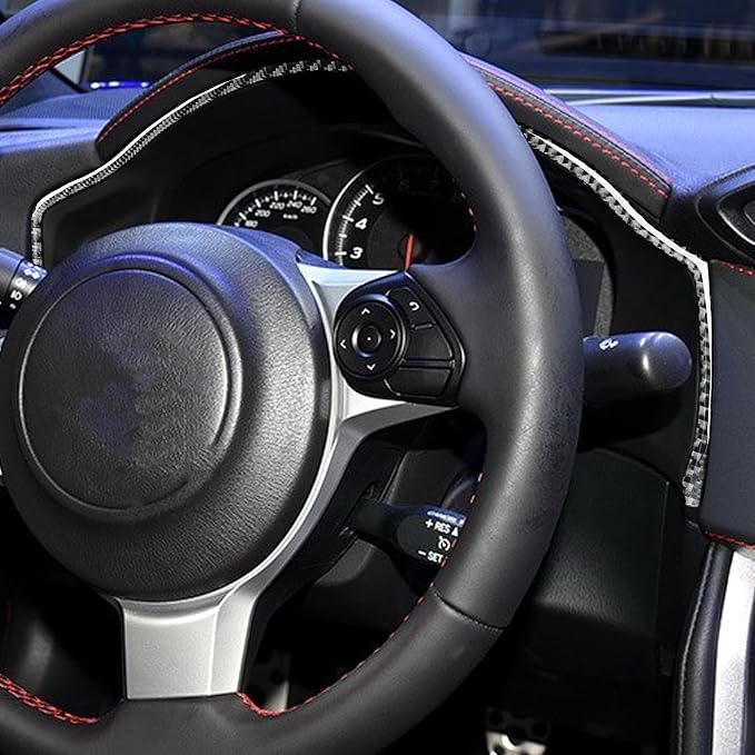 Real Carbon Fiber Trim for Subaru Accessories | for BRZ/Scion FR-S/Toyota 86 2016 2017 2018 2019 2020 Speedometer Surround Strip Interior Thick Overlay Decal