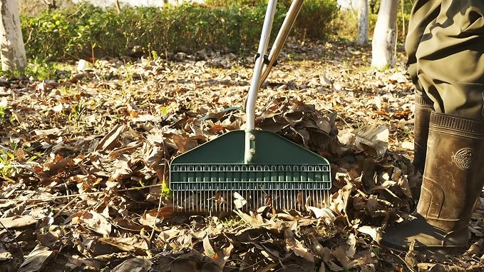 YEELOR Leaf Grabber, Yard Leaf Grabber Rake, No Need to Bend Over, Lightweight, 36.6 Inches in Length and 3.3 Pounds in Weight, Ideal for Picking Up Leaves, Weeds, Twigs and Other Debris