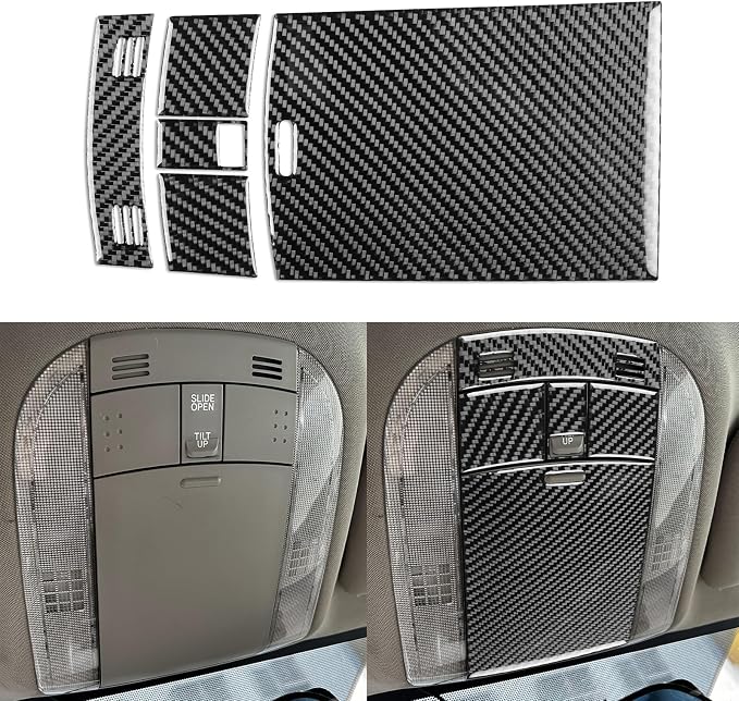 Roof Reading Trim for Toyota Corolla 2009-2013 Accessories Black | Soft Carbon Fiber | Upgrades for Car | Only for Left-Hand Drive | Anti-Scratch | Sporty Style