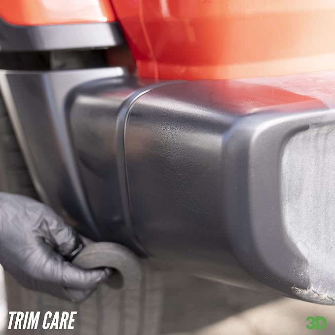 3D Trim Care Restorer of Faded & Dull Plastic, Rubber, Trim & Bumpers - Renews Surface to Original Appearance - Long Lasting Shine & Protection 16oz.