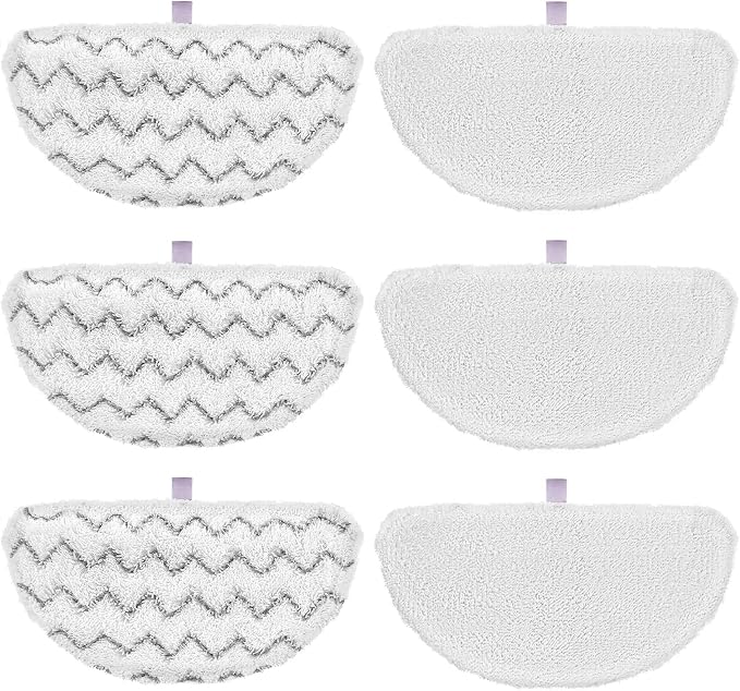 6 Pack 1940 Steam Mop Pads for Bissell PowerFresh Steam Mop 1940 | Fit 1806 1544 1440 2075A 2685A 1940W 19404 Series, Model 19402 19408 1940a 1940f 1940q 1940t B0006 B0017, Part #5938#203-2633
