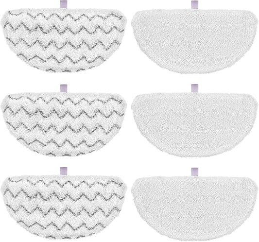6 Pack 1940 Steam Mop Pads for Bissell PowerFresh Steam Mop 1940 | Fit 1806 1544 1440 2075A 2685A 1940W 19404 Series, Model 19402 19408 1940a 1940f 1940q 1940t B0006 B0017, Part #5938#203-2633