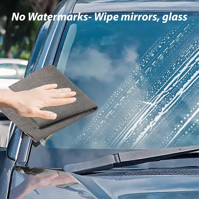 Thickened Magic Cleaning Cloth for Glass,5Pcs Lint Streak Free Microfiber Cloth Reusable, Cleaning Rags Wipes for Windows, Cars, Mirrors