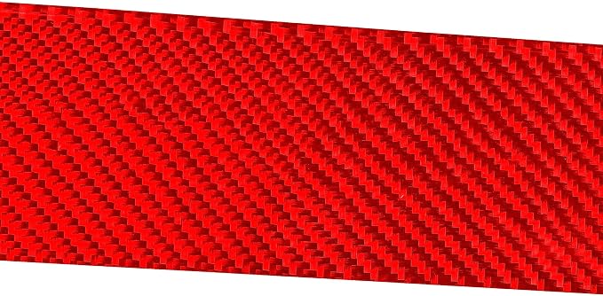 Red Real Carbon Fiber Trim for Ford Mustang Accessories | for GT Shelby 2005 2006 2007 2008 2009 Co-Pilot Central Console Instrument Cover Strip Interior Thick Overlay Decal