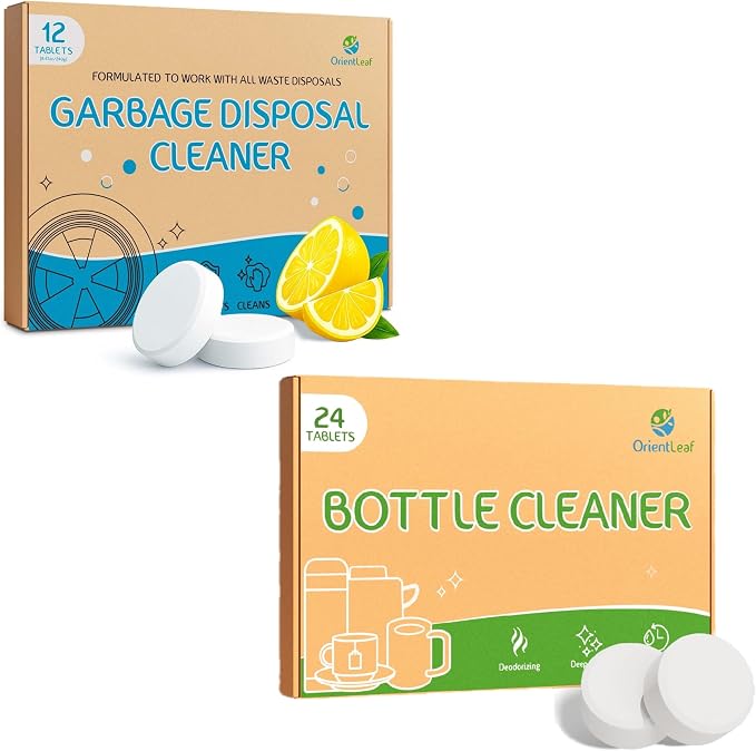 ORIENTLEAF Garbage Disposal Cleaner and Water Bottle Cleaner