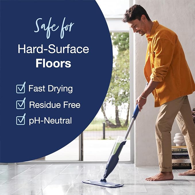 Bona Multi-Surface Floor Cleaner Refill - 96 fl oz - Unscented | Refill Spray Mops and Spray Bottles - Residue-Free Floor Cleaning Solution for Stone, Tile, Laminate, and Vinyl Floors