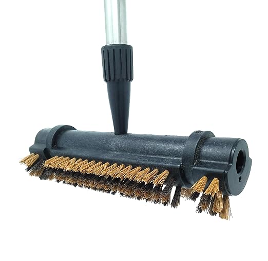 CD1601 Outdoor Patio Scrub Brush – Heavy-Duty Stiff Bristles with Telescopic Aluminum Handle – Ideal for Decks, Patios, Concrete, and Garage Floors
