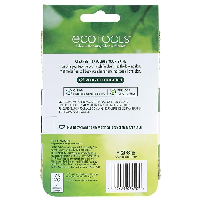 EcoTools Exfoliating Body Buffer, 1 Count
