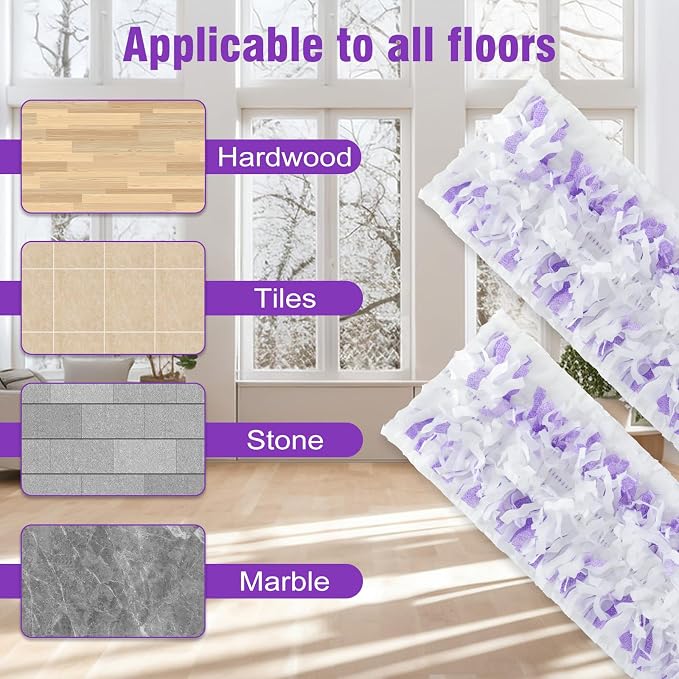 24 Pack Power Mop Refills Pads for Swiffer Power Mop,Wet and Dry Use | Swifter Wet Pads Refill for Swiffer,Thickened Mopping Pads Replacement,All Purpose Multi-Surface Wet or Dry Cleaning