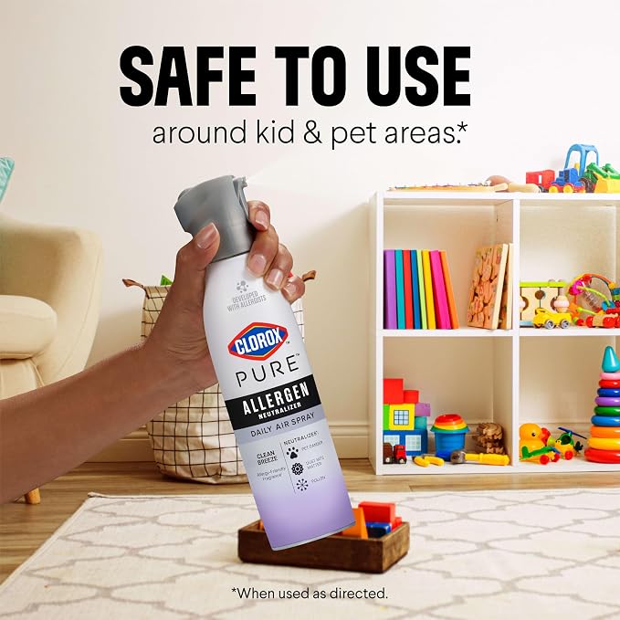 Clorox PURE Allergen Neutralizer Daily Air Spray, Nighttime Calm, 8 Ounces