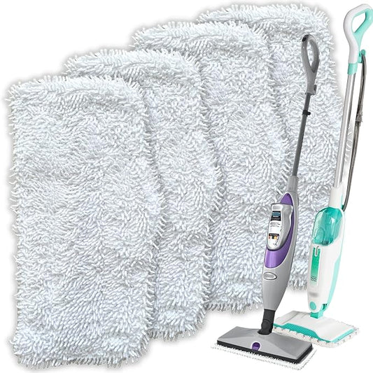 Flammi Steam Mop Pads for Shark S1000/S3101/S3250/SK Series SK410 SK435CO SK460 SK140 SK141 S3251 Steam Mop Replacement Pads, 4 Pack