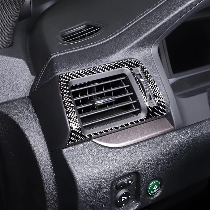 Center Console Side Air Vent Cover Sticker for Honda Pilot 2016-2022/ Ridgeline 2017-2023/ Passport 2019-2023, Dashboard Panel Side Air Vent Outlet Trim Cover Frame (Center Side Air Vent Frame)