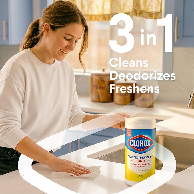 Clorox Disinfecting Wipes Back to School Variety Pack, 75 Count Each, Pack of 3 (Package May Vary)