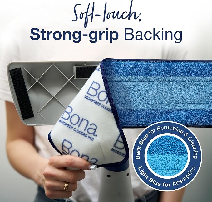 Bona Spray Mop Air - Includes Multi-Surface Floor Cleaner Concentrate and Microfiber Pad - Lemon Mint Scent - Lightweight & Compact Mop