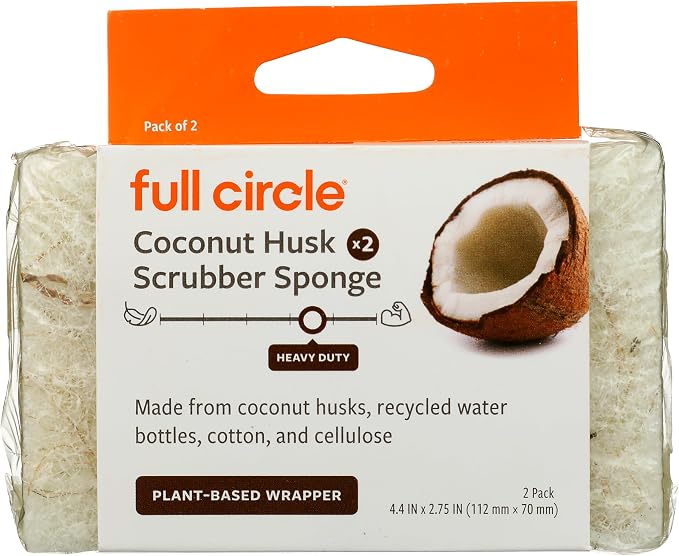 Cleana Colada Heavy Duty Coconut Scrubber Sponges 2ct, 2 CT