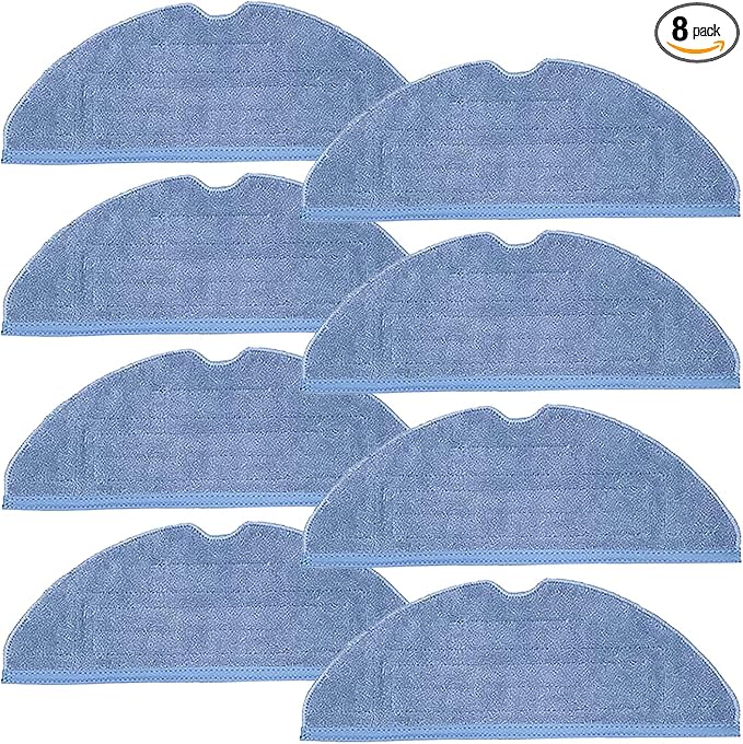 8 Pack S7 Vacuum Mop Replacement Pads for Xiaomi Roborock S7 Roborock S7+ Roborock S7 MaxV Roborock S8/S8+ Roborock S7 MaxV Plus Roborock T7S T7 plus T7S plus Robot Vacuum,8 Pack Microfiber Mop Pads
