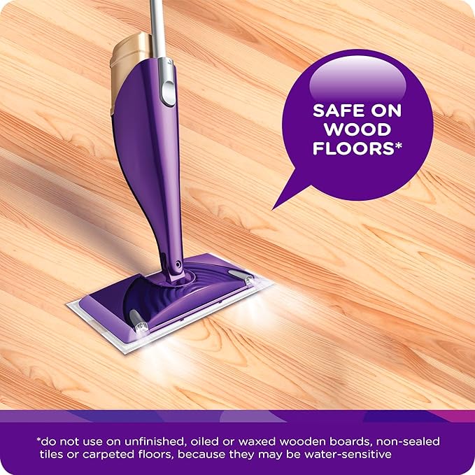 Swiffer WetJet Antibacterial Solution Refill for Floor Mopping and Cleaning, All Purpose Multi Surface Floor Cleaning Solution, Fresh Citrus Scent, 1.25 Liters