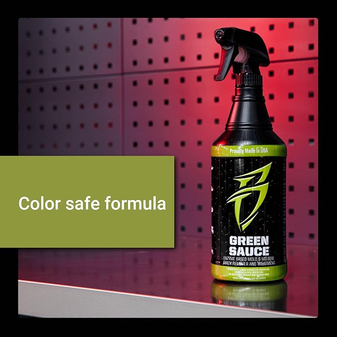Boat Bling Green Sauce Enzyme-Based Stain Remover for Boats, 32 oz | Enzyme-based stain remover breaks down interior and exterior stains; fiberglass, vinyl, fabric and carpet