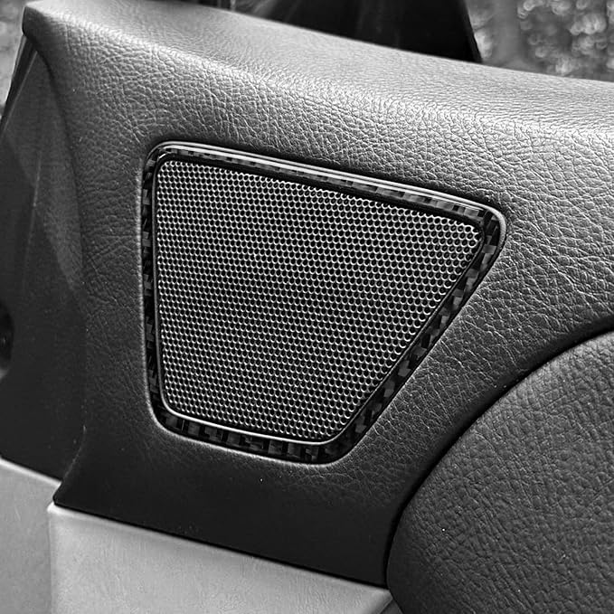 Fit for Toyota 4Runner(N210) 2003-2009 Real Carbon Fiber Car Interior | for SR5/Sport Edition/Limited 2003 2004 2005 2006 2007 2008 2009 | Accessories | Door Speaker Surround Trim | Anti-scratch