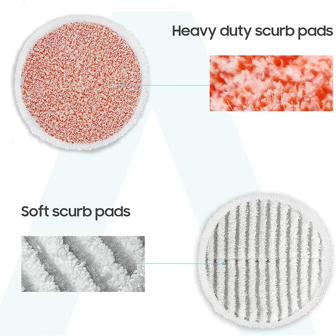 AIR U+ 8 Pack Multifunctional Steam Mop Pads for Shark Steam & Scrub Mop | Washable Steam Mop Pads for Various Floor Type, for Shark S8201 S8001 S7001 S7201 S7000AMZ S7000 S7005 S7020 S7001C Steam Mop