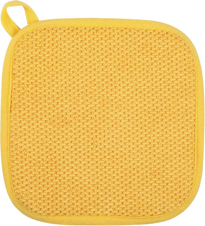 GeeRic Microfiber Dish Drying Mat, Super Absorbent Kitchen Dish Drying Pad, Reversible for Countertop, 7*7 inch Yellow