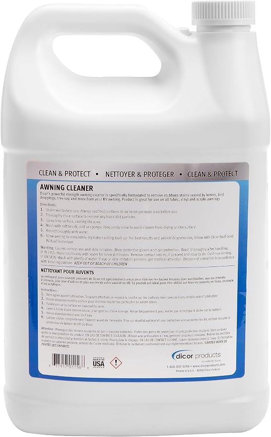 Dicor CP-AC-1GL Powerful RV Awning Cleaner - 1 Gallon, White