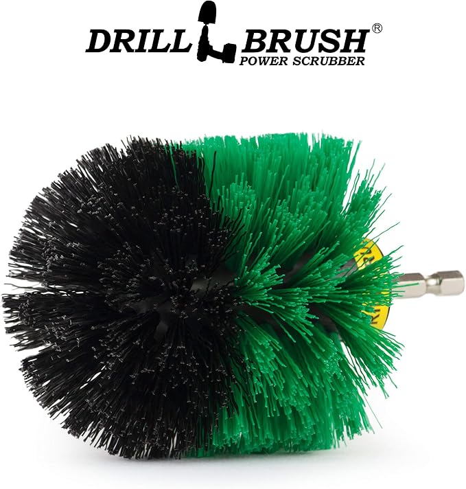 Drillbrush Kitchen Cleaning Supplies - Oven Door Cleaner - Sink Scrub Brush | Household Cleaners for Drill - Home Kitchen Scrubbing - Stove Cleaning Tool - Pots and Pans Scrubber - Frying Pan Scrubber
