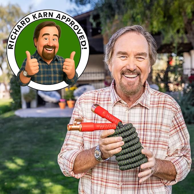 Pocket Hose Ballistic Double UV Edition 100 FT Expandable Garden Hose w/Pocket Pivot Swivel Connector, Anti-Burst Sleeve Reinforced w/Bulletproof Fiber, Lightweight, No-Kink, Compact, AS SEEN ON TV