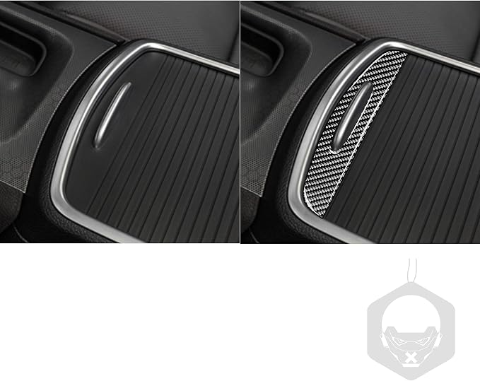 Real Carbon Fiber Trim for Dodge Charger Chrysler 300 Accessories | for Charger 2011+ Chrysler 300 2011-2023 Cup Holder Lid Push Handle Sticker Interior Thick Overlay Decal