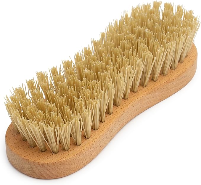 Konex Heavy-Duty Peanut-Shaped Brush 2-Pack, Durable and Long-Lasting Design for Tough Surfaces, Home and Industrial Use
