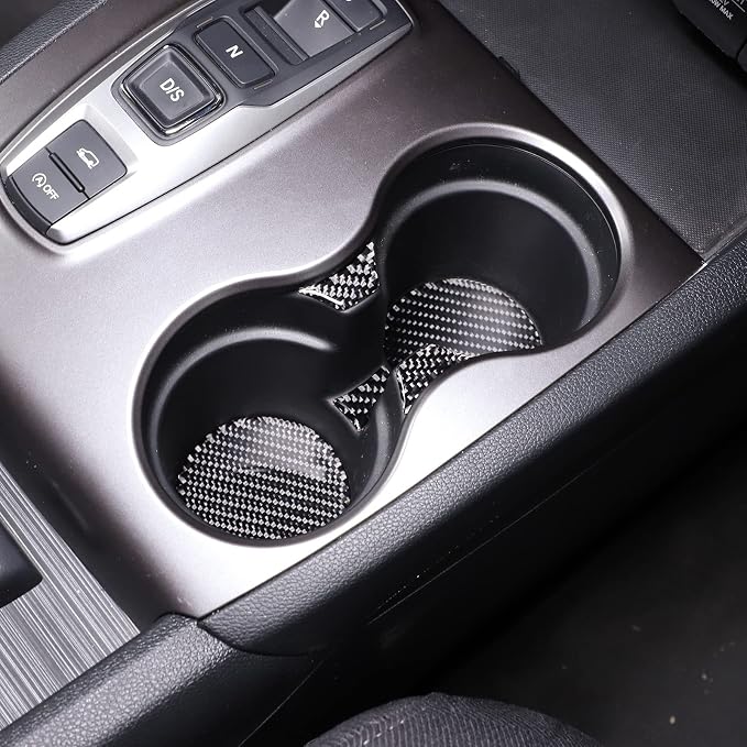 Gear Shift Panel Cup Holder Coaster for Honda Pilot 2016-2022/ Ridgeline 2017-2023/ Passport 2019-2023, Central Control Anti-Slip Cup Holder Insert Coaster Mat (Center Cup Holder Slot Mat)