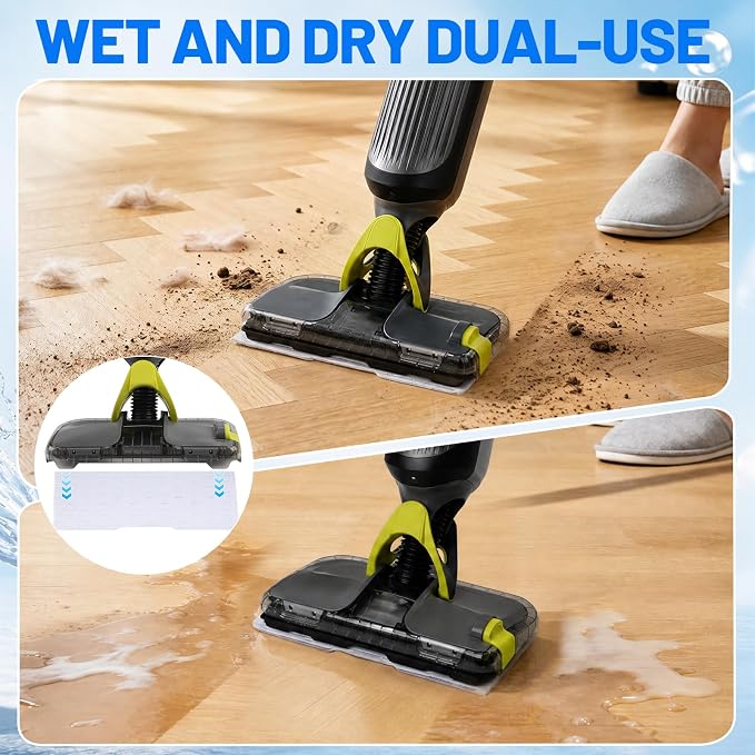 32 PCS Disposable Mop Replacement Pads for Shark VACMOP VM252 VM401 VM180 | Hard Floor Mop Pads Refills With 1 Upgraded Dirt Chamber and 4 Filter, for All Sealed Floors, 32+4+1 Pack