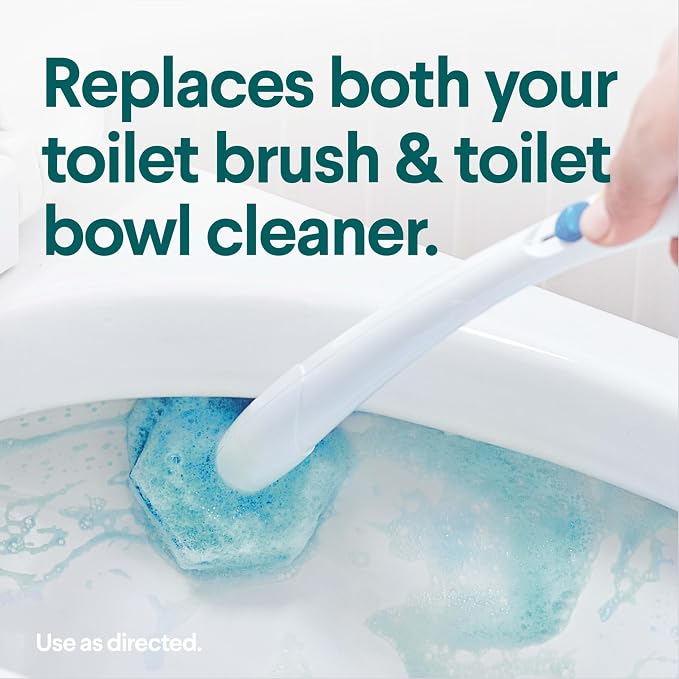 CLOROX ToiletWand Toilet Cleaner Refills, Toilet brush, Rainforest Rush, 10 Count (Pack of 6)