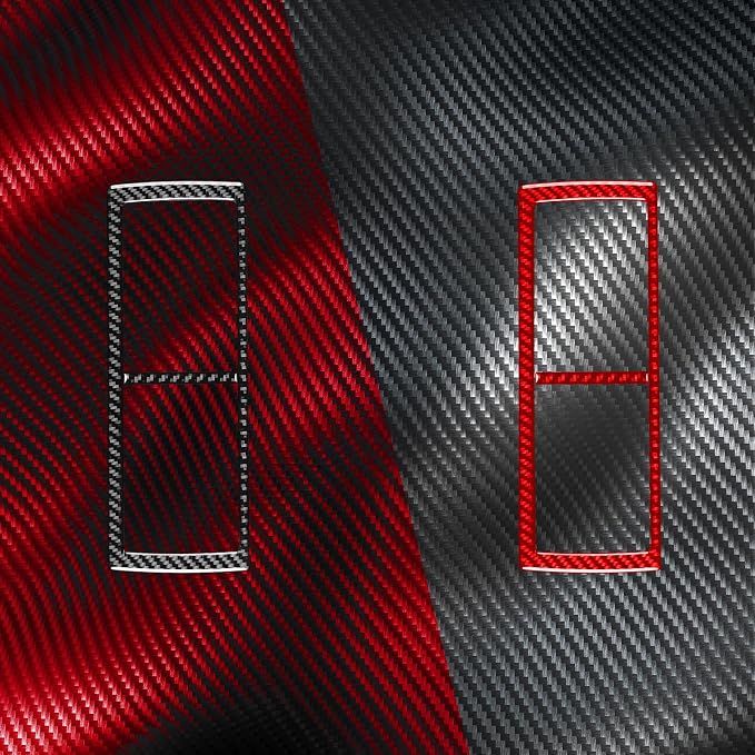 Real Carbon Fiber Trim for Toyota Camry Accessories | for 2012 2013 2014 Dashboard Central A/C Outlet Vent Panel Sticker Interior Thick Overlay Decal