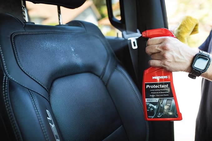 Mothers Protectant, 16 oz. (05316) | Long-Lasting UV Protection for Rubber, Vinyl & Plastic, Shields Dash, Trim, Bumpers & Tires from Fading, Cracking & Drying