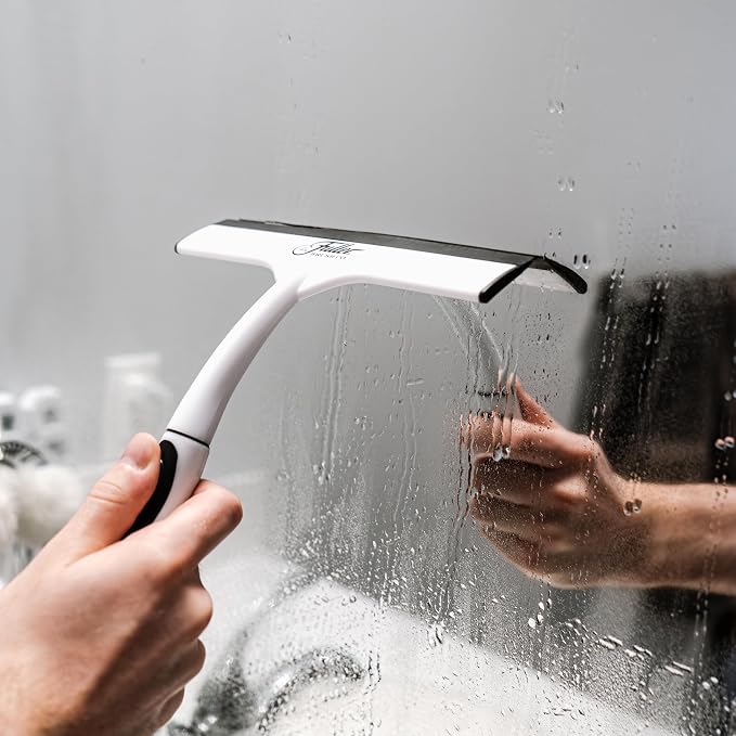 Fuller Brush Easy Grip Handheld Squeegee (Pack of 2) | For Shower Walls, Doors, Tub Surfaces, Windows, Mirrors & Vehicle Windshields, ThermoPlastic Rubber Blade