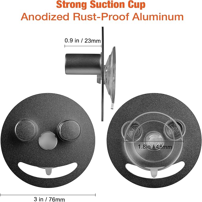 Smiley Face Sponge Holder， Black 2-Pack