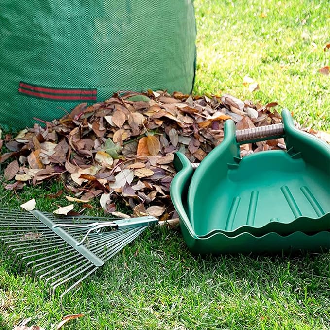 Gralara 2Pcs Leaf Grabbers, Ergonomic Leaves Removal Branches Collector Cleaning Tool for Porch Yard Shrub Lawns Farming