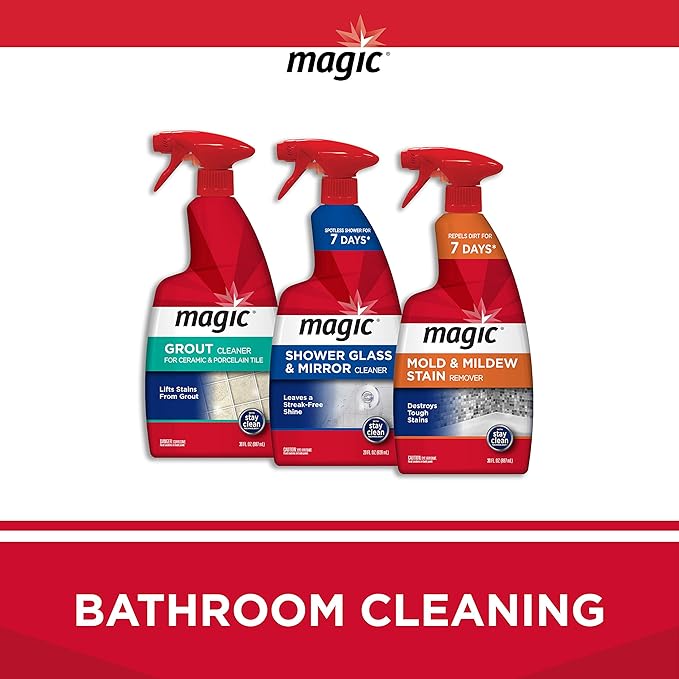 Magic Stainless Steel Cleaner Aerosol - 17 Ounce (6 Pack) - Removes Fingerprints Residue Water Marks and Grease from Appliances - Refrigerator Dishwasher Oven Grill