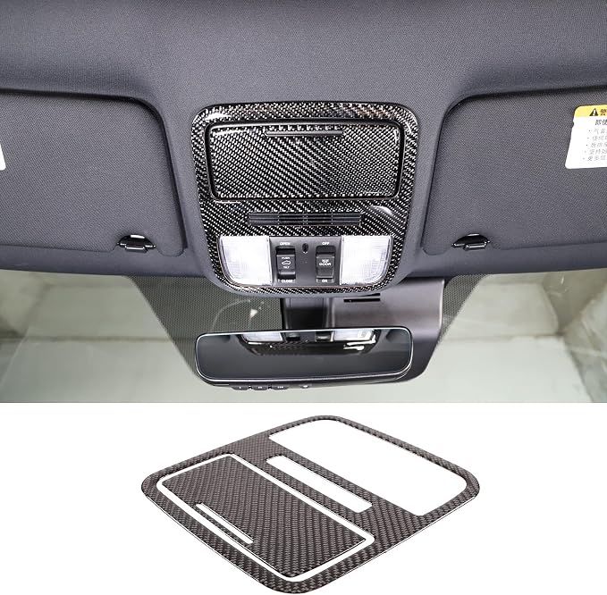 Sunroof Switch Panel Sticker, Interior Roof Dome Light Lamp Trim Cover Framefor for Honda Pilot LX Sport 2019-2022 (Front Reading Light Panel Sticker)