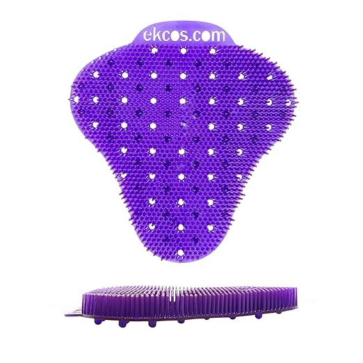 Diversey Ekcos EKS-1P-12 ekcoscreen 60 Day Premium Anti-Splash Urinal Screen, Deodorizer for Cleaner Restrooms, Berry Scent, Purple, 12-Screens
