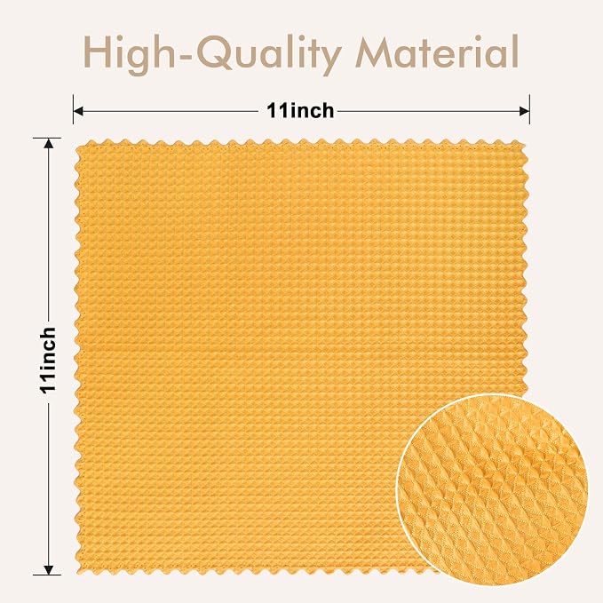 AIDEA Microfiber Glass Cleaning Cloth 12PK, Magic Cleaning Cloth 11×11" | Lint Free Cloth Polishing Rags, Stainless Steel Wipes for Glass, Windows, Mirrors, Stainless Steel, Kitchen Dishcloths