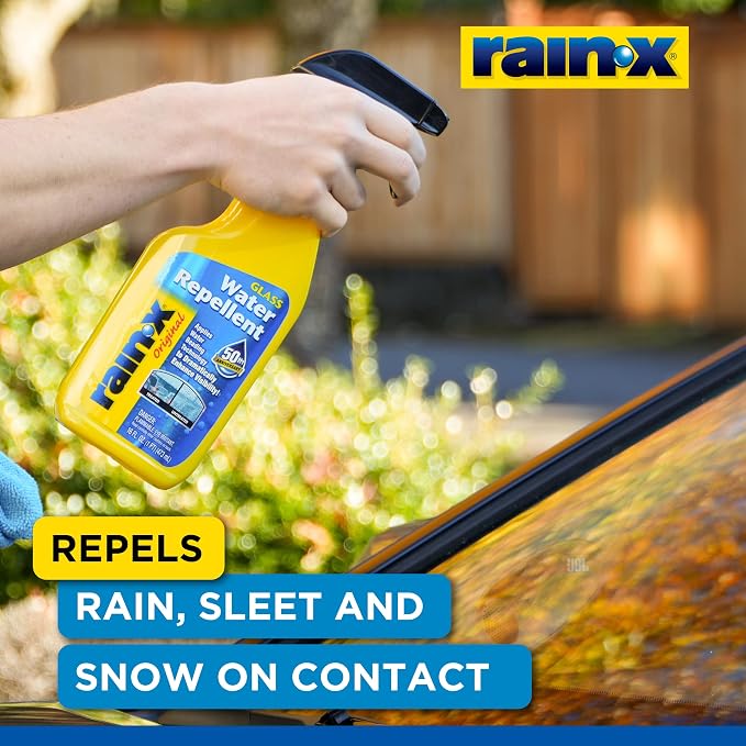 Rain-X 630529 Glass Treatment Trigger, 16 fl oz - Exterior Glass Treatment to Drastically Improve Wet Weather Driving Visibility During All Weather Conditions (Pack of 2)